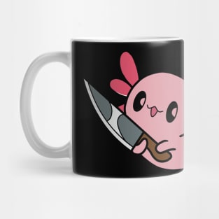 Axolotl with knife! Mug